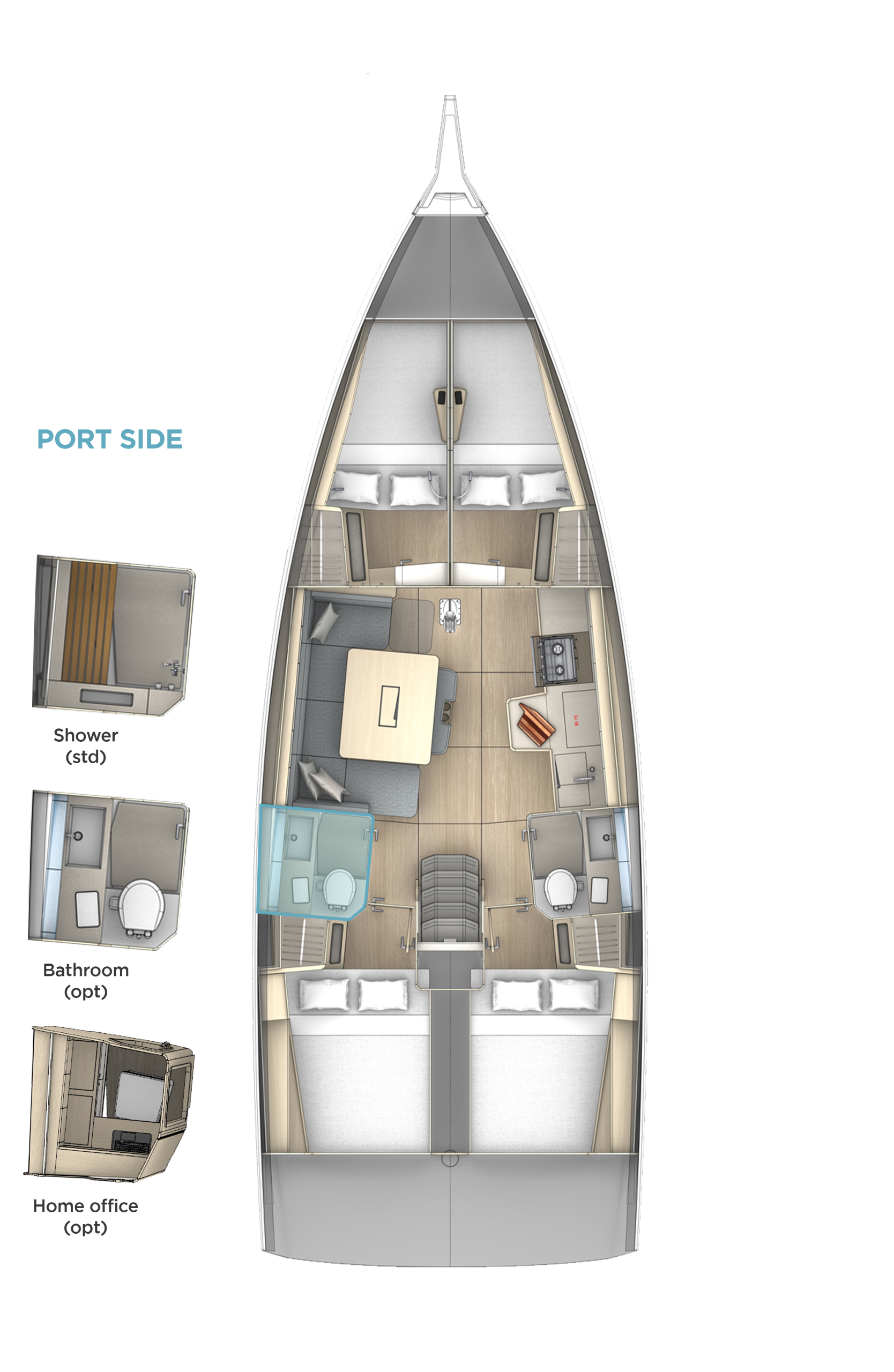 D41 - 4 cabines